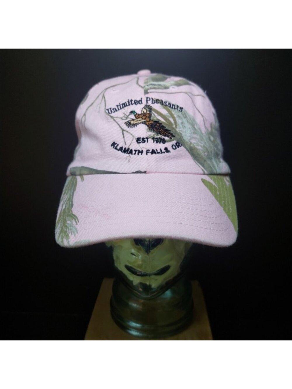 Unlimited Pheasants Klamath Falls, OR Pink Camouflage Hook N Loop Hat